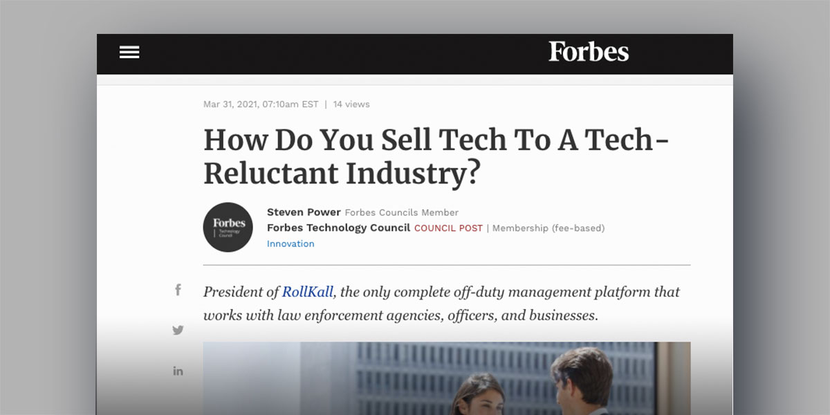 How Do You Sell Tech To A Tech-Reluctant Industry?